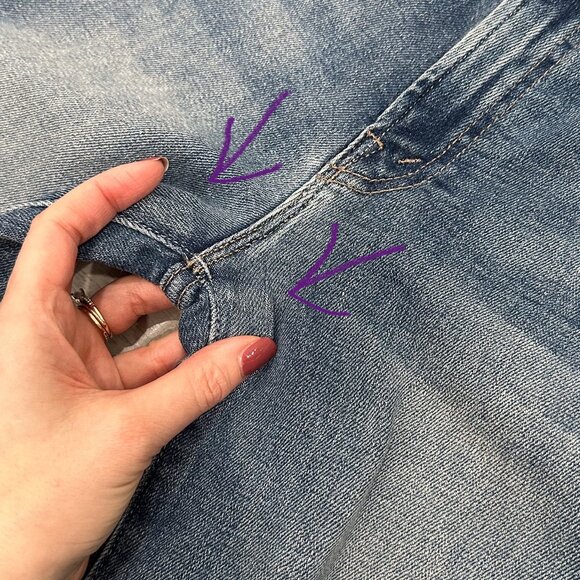 Mother The Insider Crop Step Fray Jeans in Reckless On A Shiny White Vespa Sz 25 - Picture 16 of 16